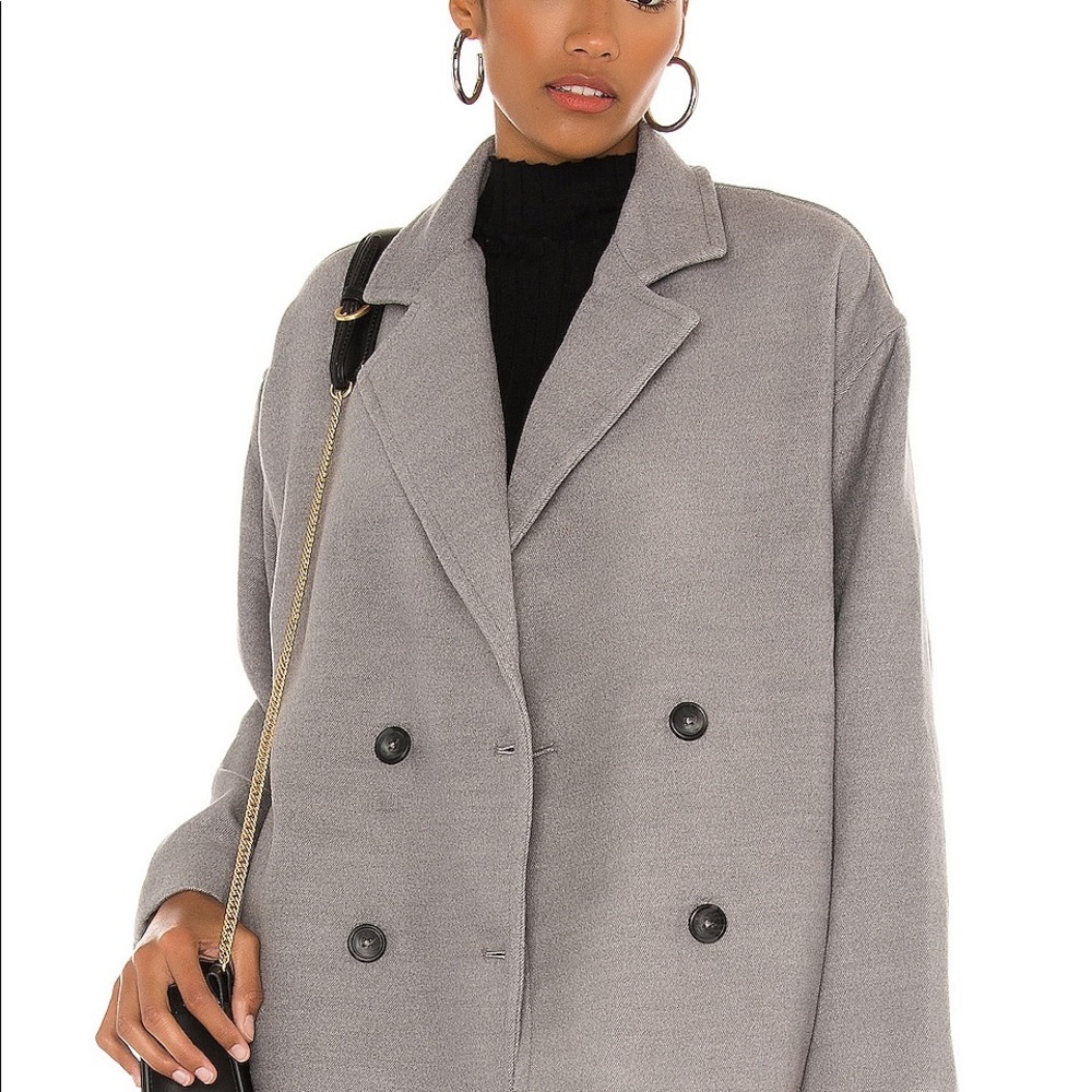 Free People Women’s Hannah Super Soft Slouchy Blazer Jacket Washed Oregano Sz L - Picture 7 of 7